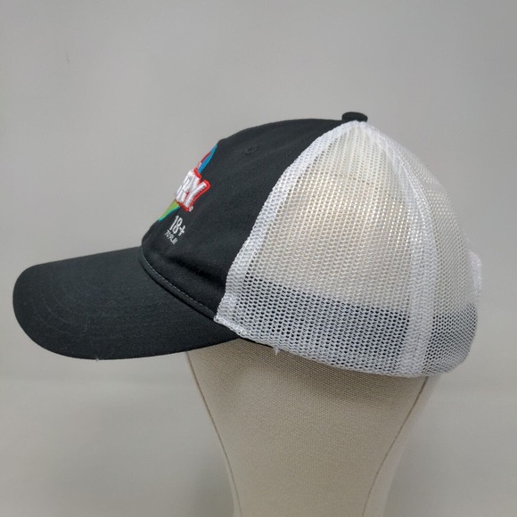 Cap America Men's Strapback Mesh Back Hat Black White Indiana Hoosier Lottery - Picture 3 of 7